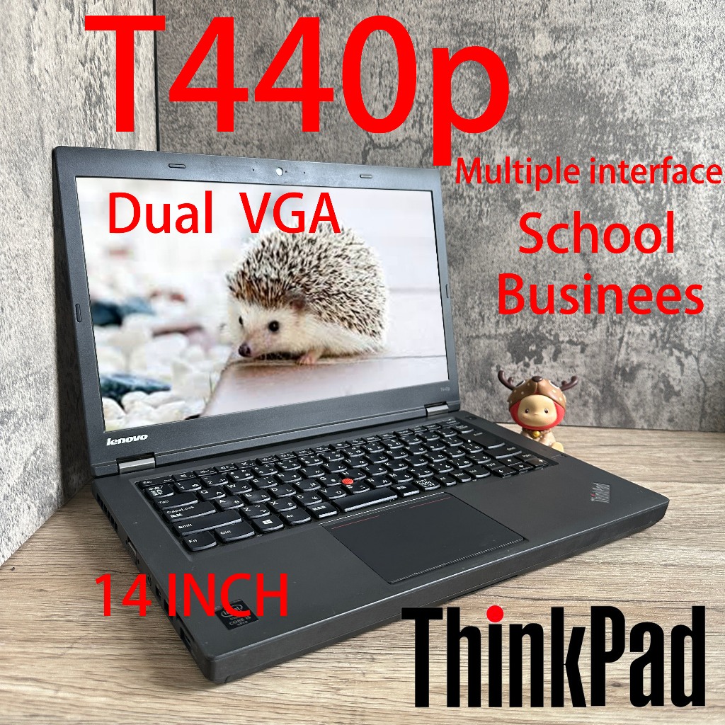 Lenovo second laptop Thinkpad T440P  I3/I5/I7 Gen 4 Dual VGA | Ram 4-8GB | HDD 500GB | Peningkatan baru laptop Murah/Berkualitas/Bergaransi