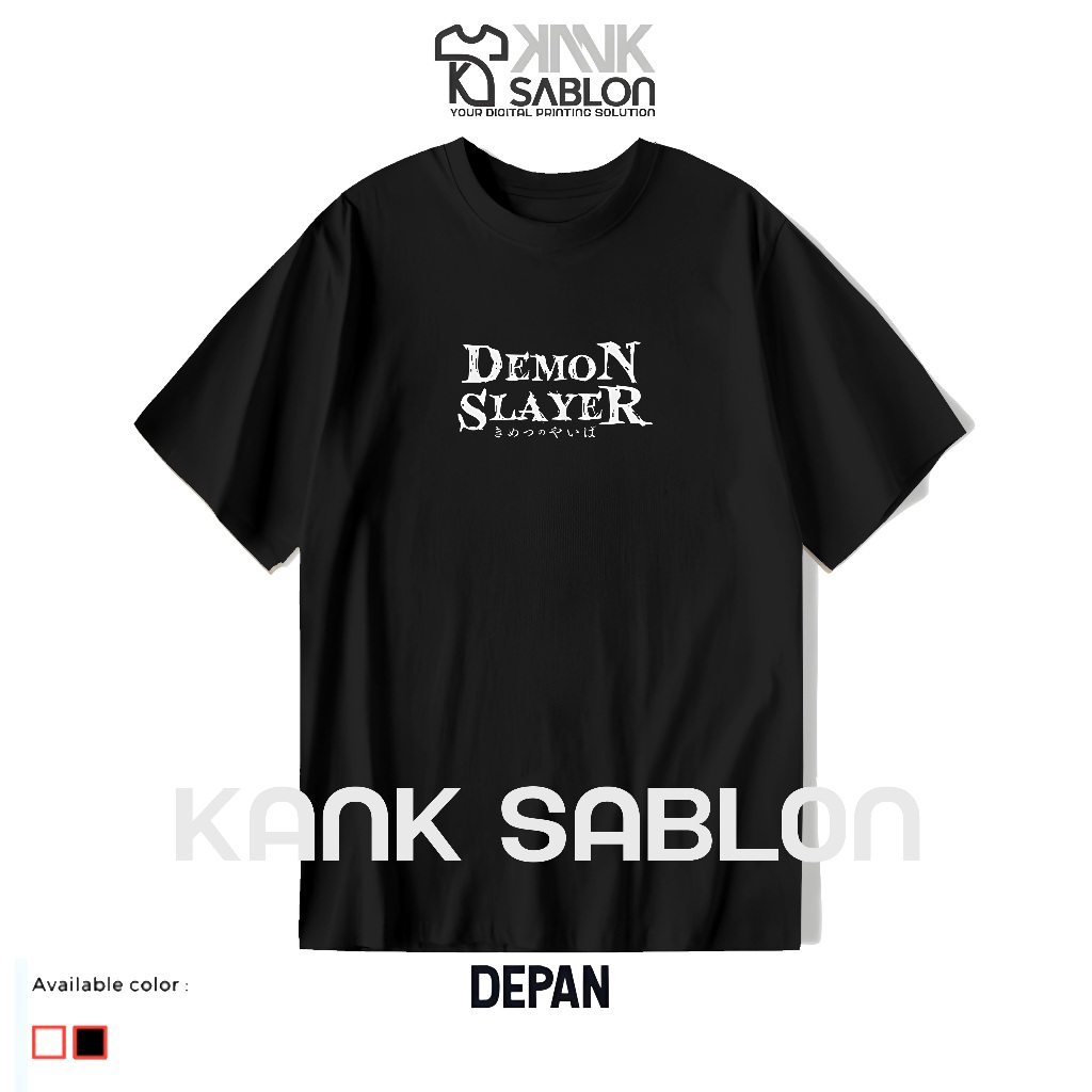 KANK SABLON - Baju "DEMON SLAYER NEZUKO" - Kaos DEMON SLAYER NEZUKO - Baju Anime - Desain Jepang - K