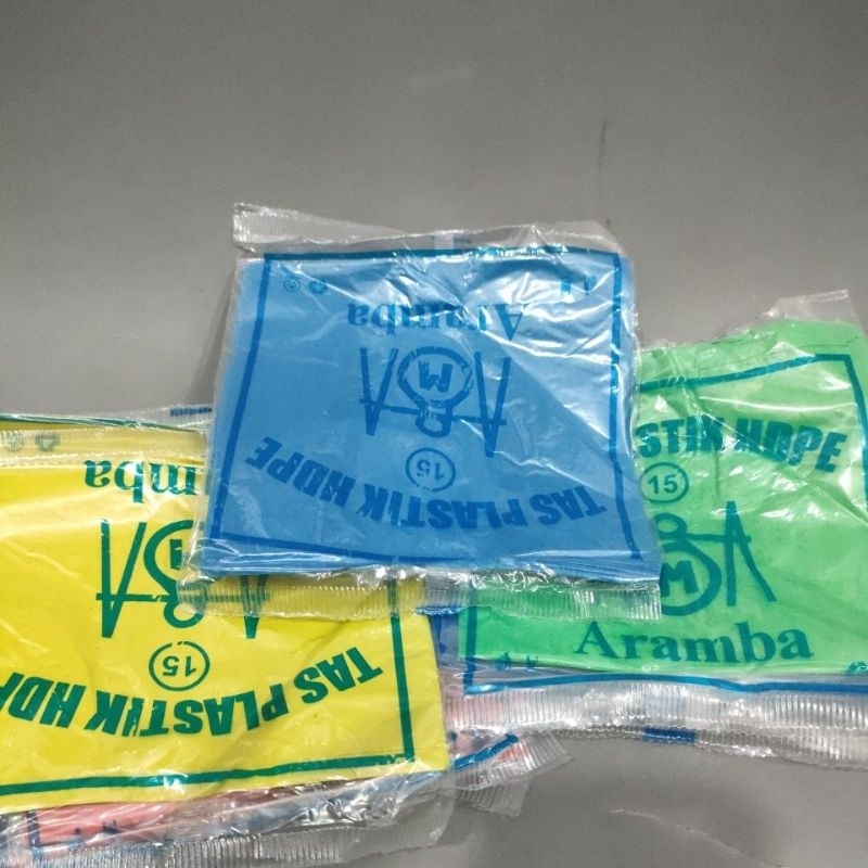 kantong kresek warna warni kresek aramba