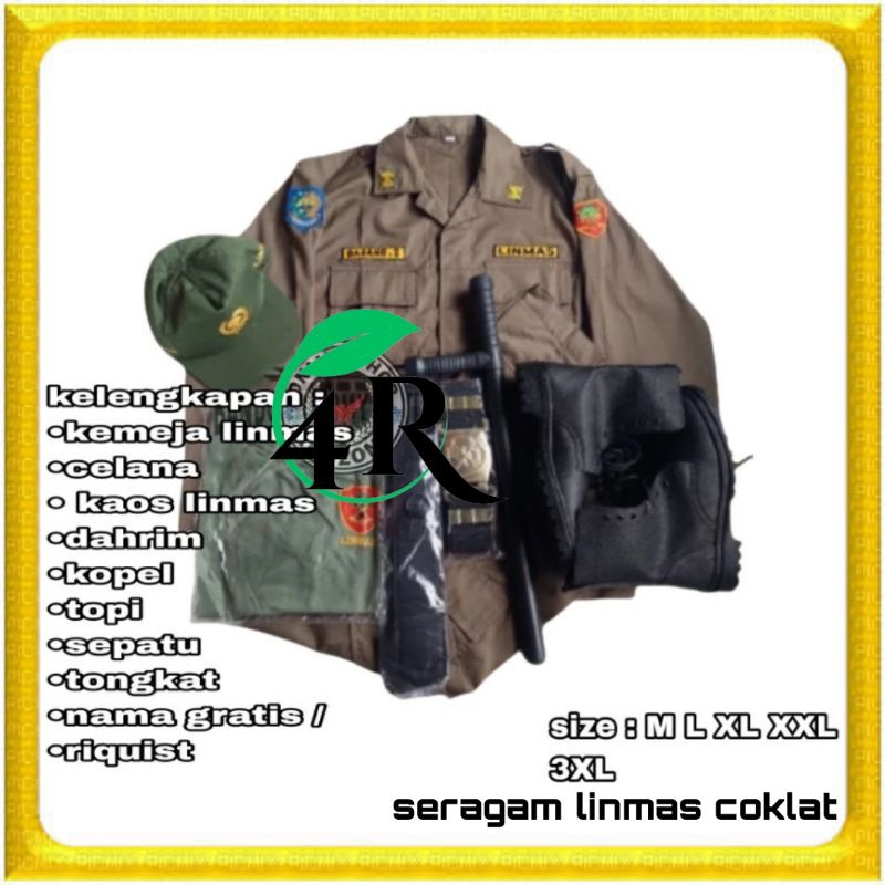 GROSIR SERAGAM LINMAS LENGKAP / SERAGAM HANSIP LENGKAP, SERAGAM LINMAS TERMURAH, PAKET SERAGAM LINMA