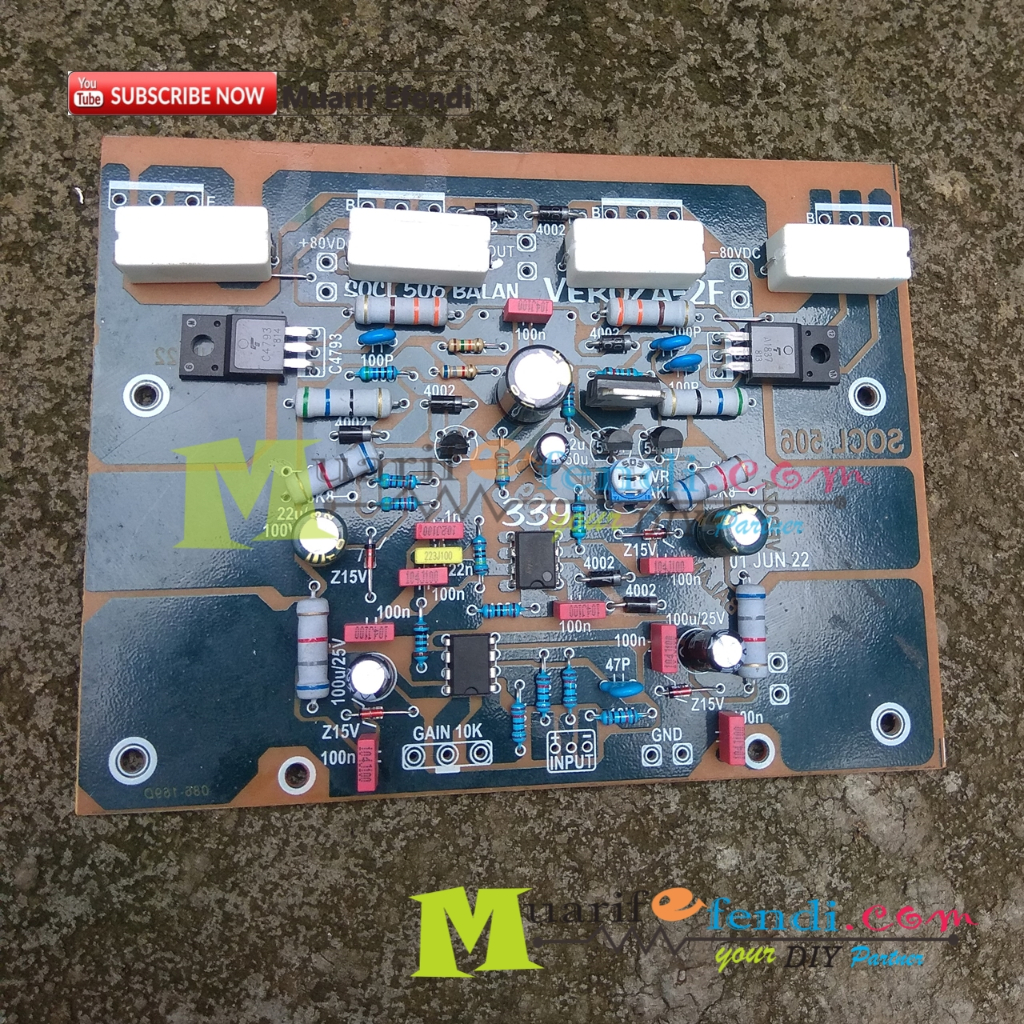 KIT Power Amplifier PRO SERIES SOCL506 SOCL 506 BALANCE FINAL UNTUK SANKEN 2SET