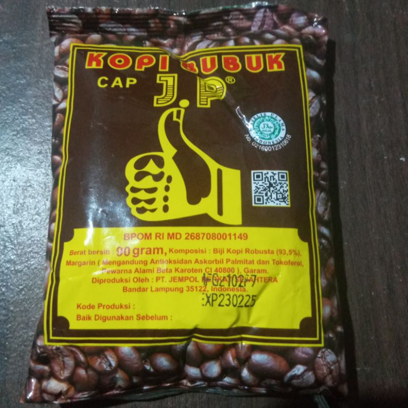 

KOPI / KOPI BUBUK / KOPI CAP JEMPOL ORIGINAL 100 % KEMASAN 90 GRAM