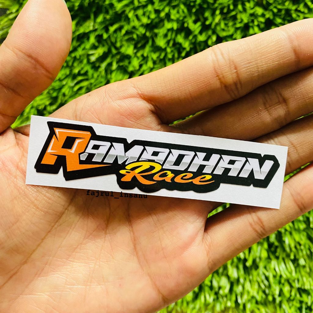 Sticker motor - Stiker RAMADHAN RACE orange ngabuburide