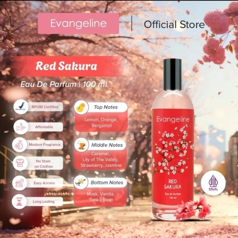 Parfum Evangeline Edp Red Sakura