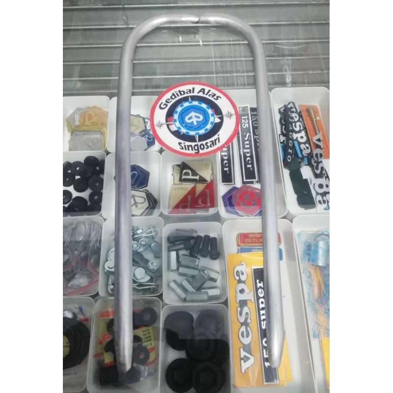 Lis sparkbor selebor depan vespa super sprint vbb alumunium