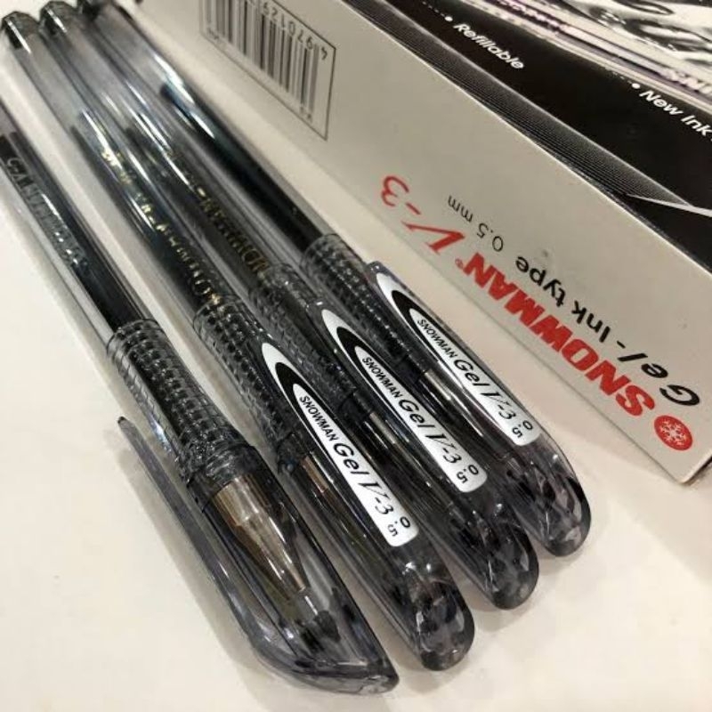 

Snowman V.3 Gel 0.5mm Hitam