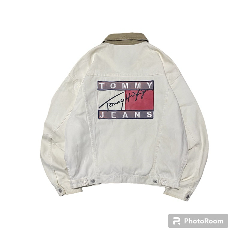 Jacket Jeans Tommy Hilfiger Broken White vintage second original