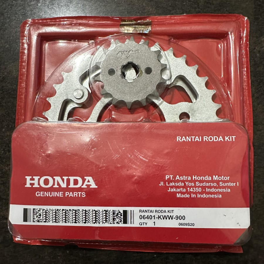 Gearset Gear Set Rante Rantai Paket Honda Motor Blade New Revo 110 Absolute 37HF 14T 428H 106L KWW