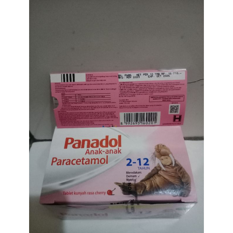 panadol anak tablet kunyah