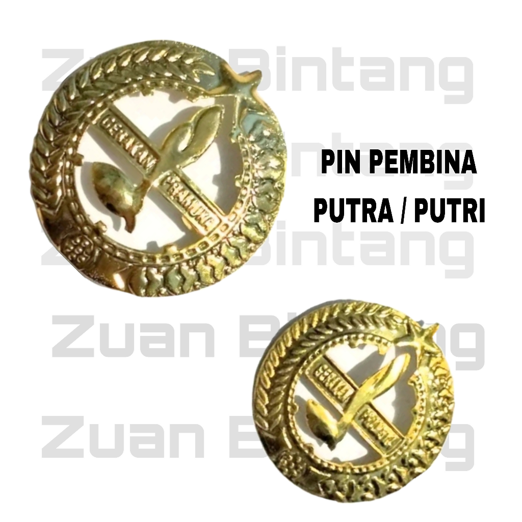 PIN PECI PRAMUKA PEMBINA / EMBLEM PRAMUKA PEMBINA /TANDA PECI PEMBINA