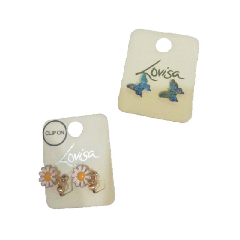 ANTING JEWELRY EMAS LOVISA ASLI PERHIASAN BUNGA KUPU-KUPU