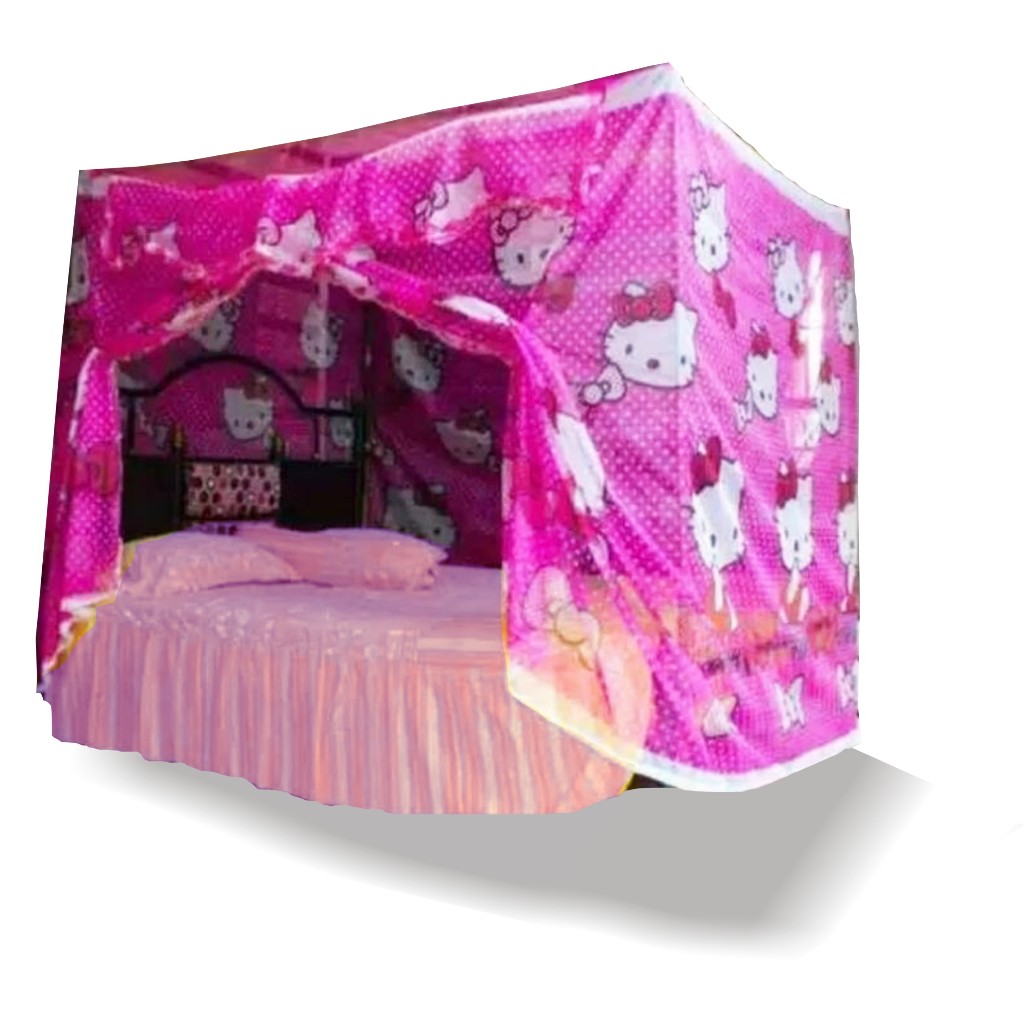 KELAMBU TIDUR KELAMBU KOTAK MOTIF KARAKTER KARTUN KELAMBU PERSEGI 200x200 JUMBO NO.1