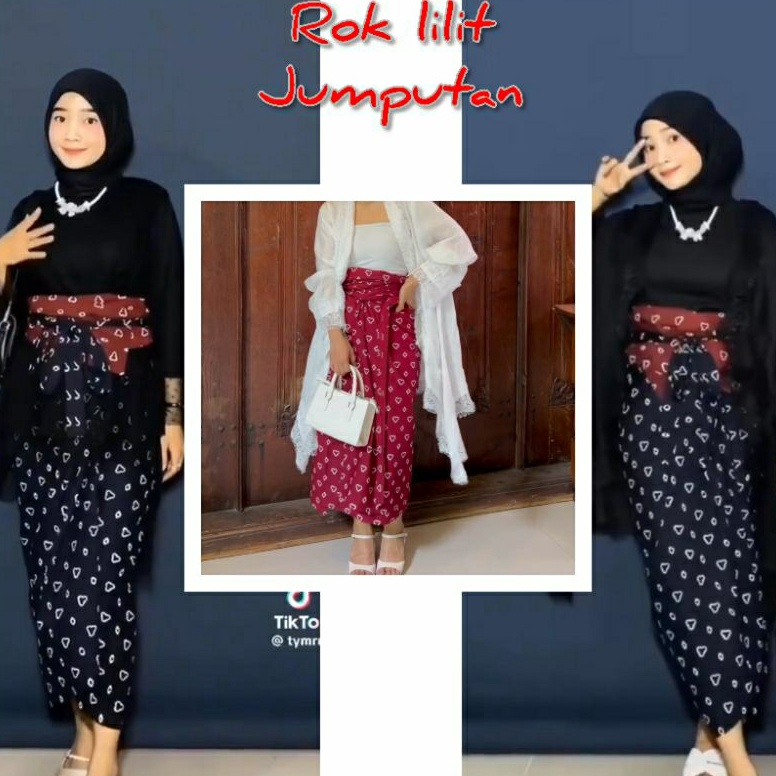 ART W8P rok lilit jumputan  rok lilit batik free gesper  lilit batik jumputan  rok lilit batik jumpu