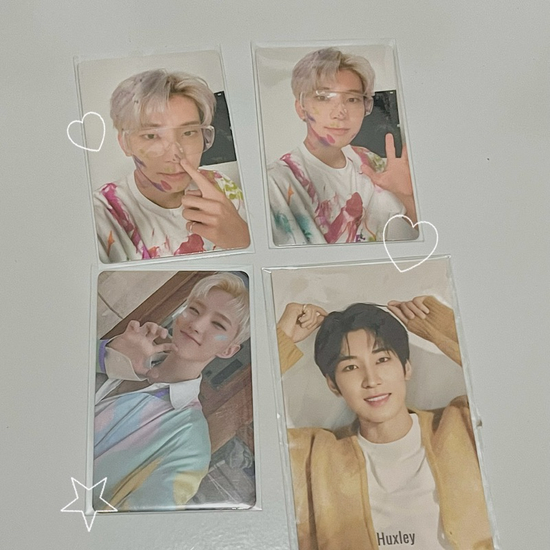 Wonwoo Hoshi poca photocard seventeen official face the sun fts carver cemong weverse ver paddlepop 
