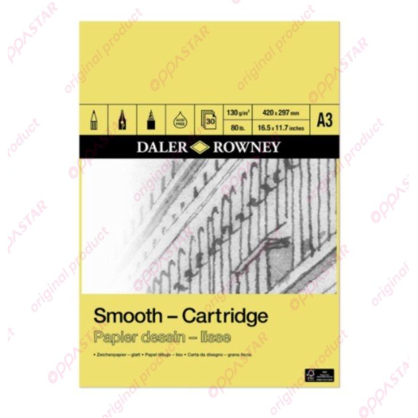 

Buku Sketsa Daler Rowney Smooth Cartridge A3 403010300 - PAD