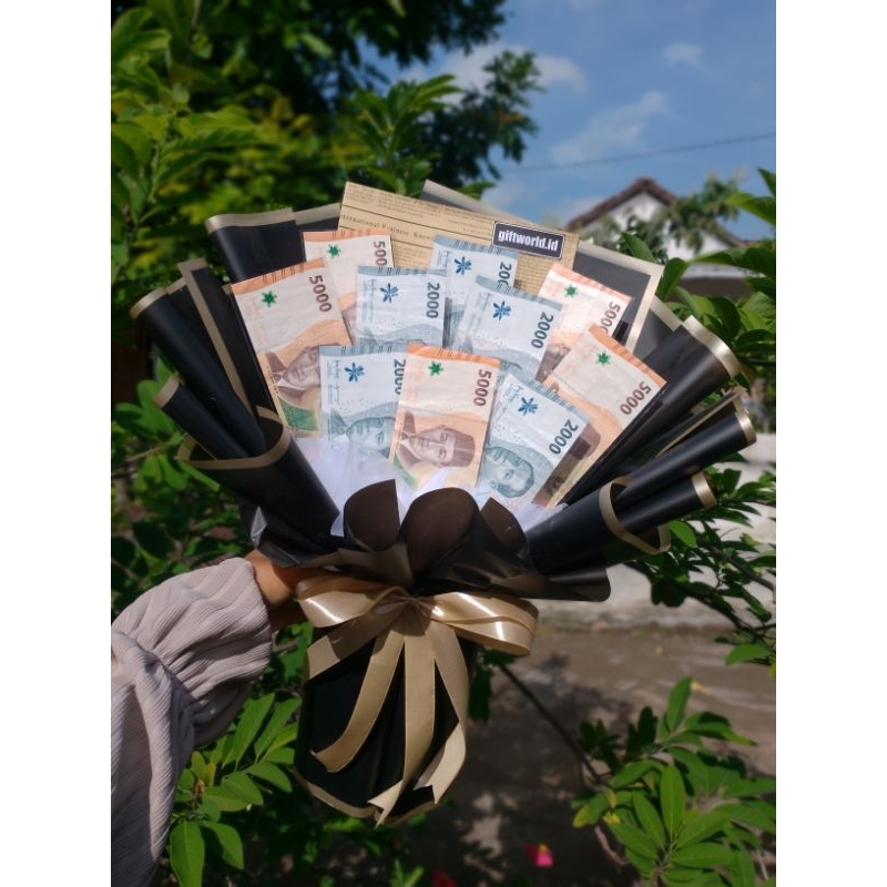 KERANGKA BUKET 10 LEMBAR / BUKET UANG KOSONGAN 10 LEMBAR