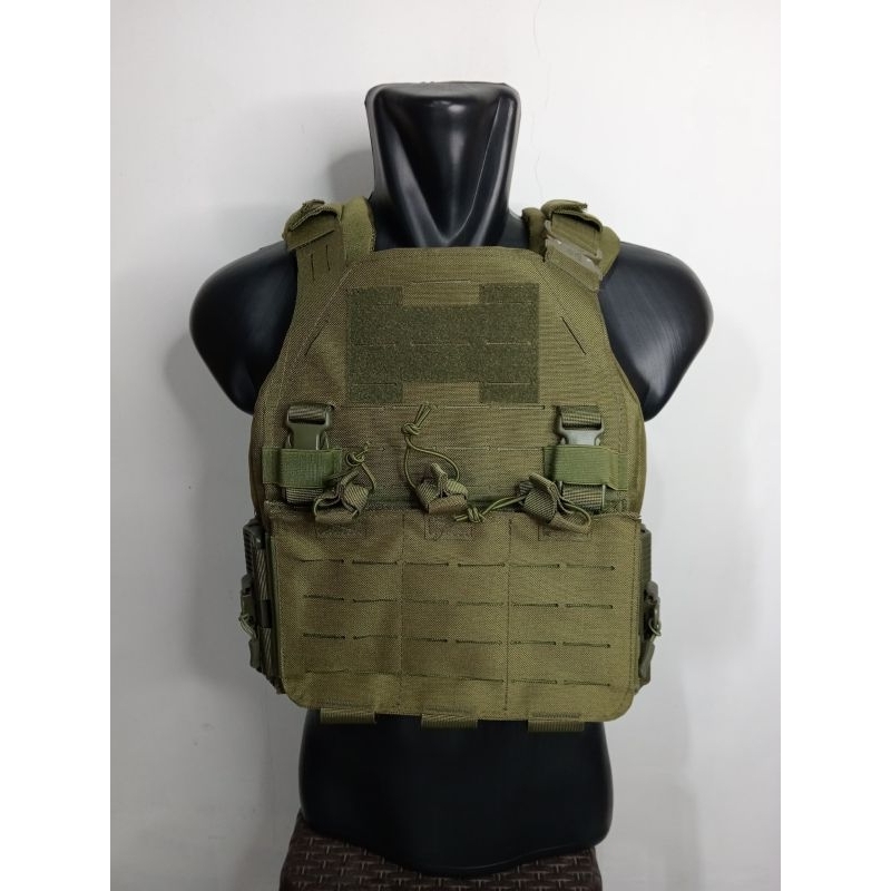 BODY VEST HIJAU TACTICAL PREMIUM