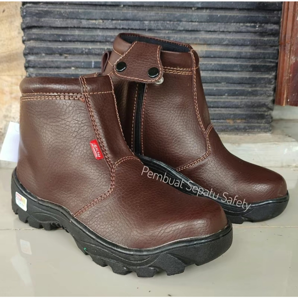 Sepatu Safety Resleting Terbaru Ujung Besi Sepatu Touring Hiking Kantor Pabrik Proyek Kualitas Mahal