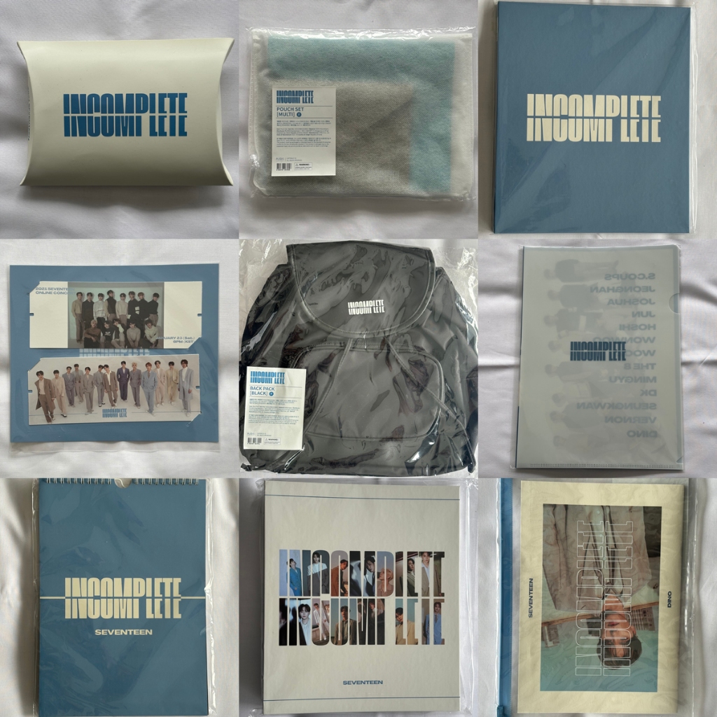 PRELOVED SEVENTEEN SVT OFFICIAL MD MERCHANDISE IN-COMPLETE INCOMPLETE PHOTO TICKET SET MINI PHOTOBOO