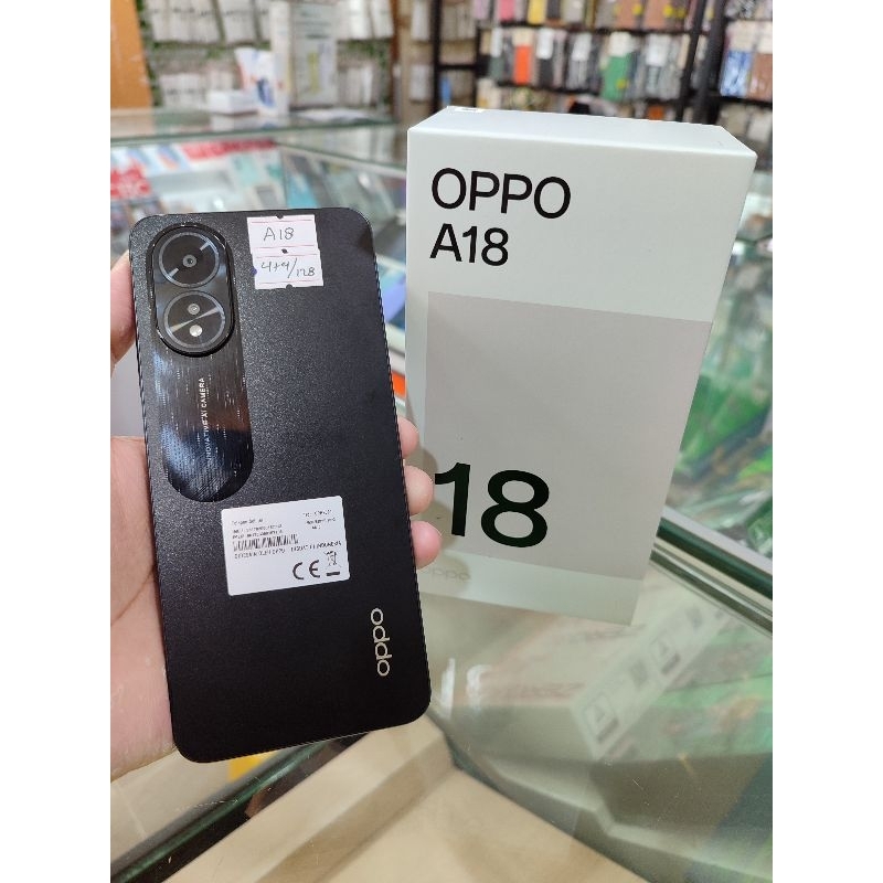OPPO A18 RAM 4+4/128 [SECOND] MASIH GARANSI RESMI MULUS FULLSET