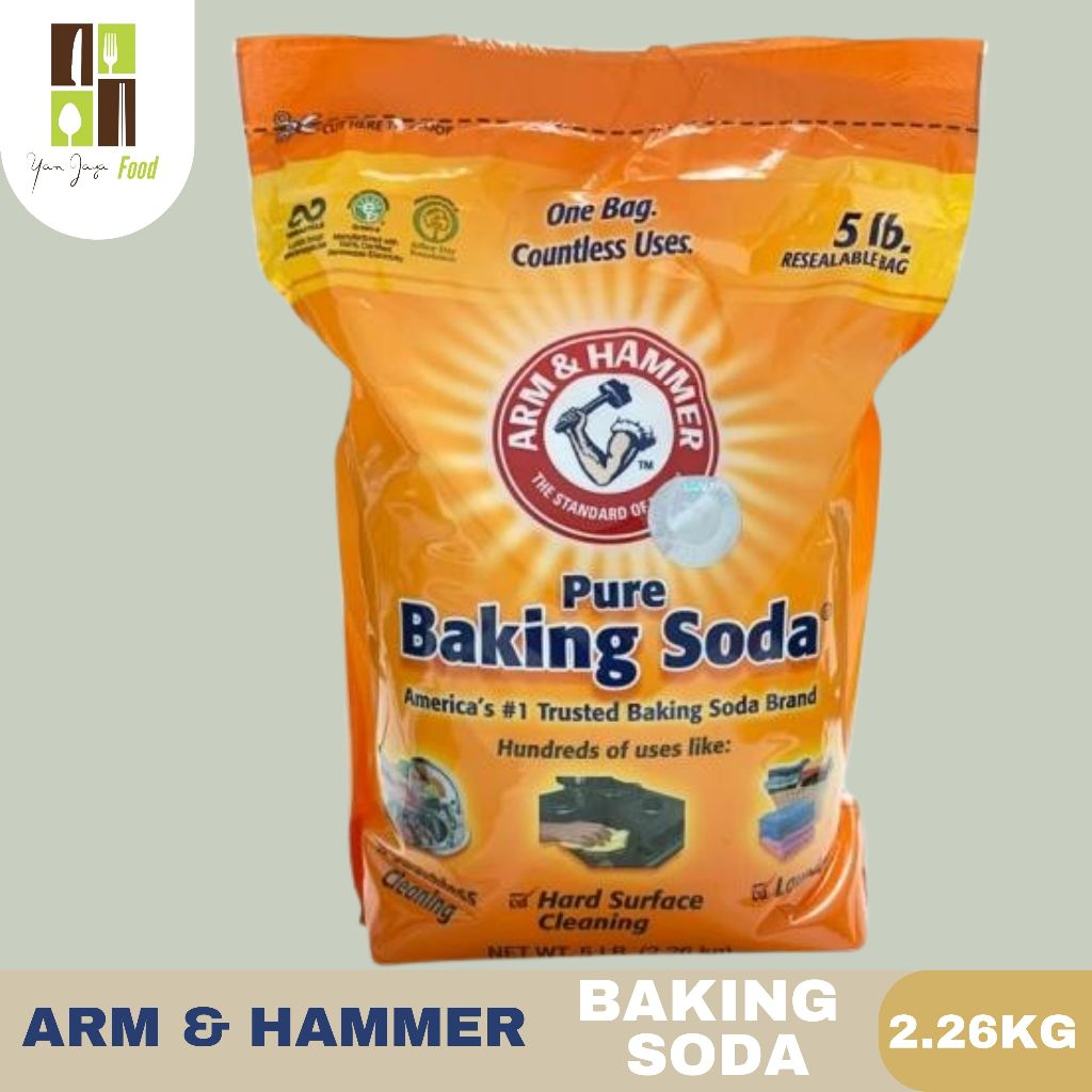 

Arm & Hammer Pure Baking Soda / Soda Kue Murni Kemasan 2.26KG POUCH
