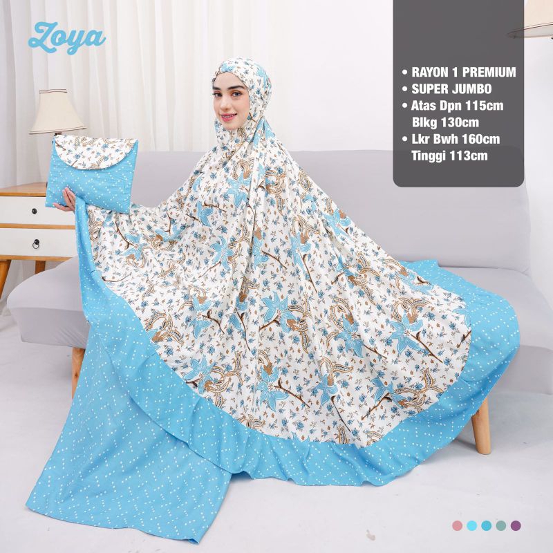 HARGA HANCUR... ZOYA Mukena Super Jumbo Rayon Premium