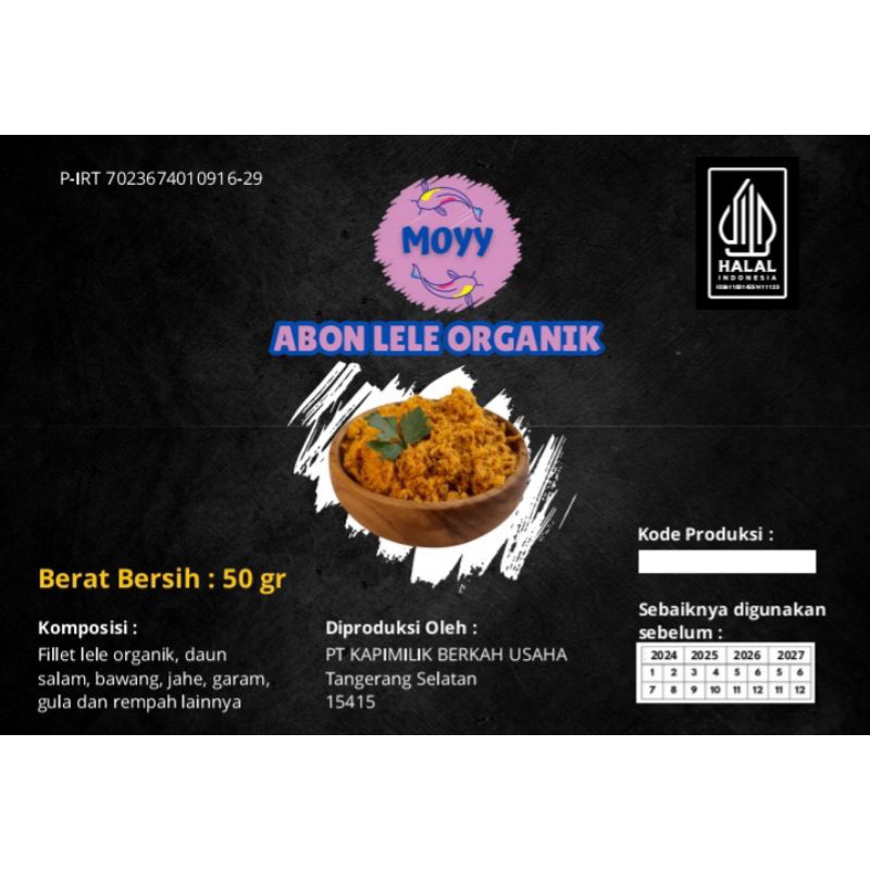 

abon lele organik 50 g