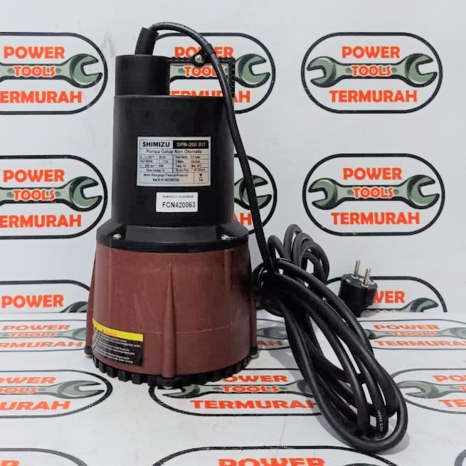 

Pompa Celup SHIMIZU SPN-200 BIT Pompa Air Bersih Kolam Submersible