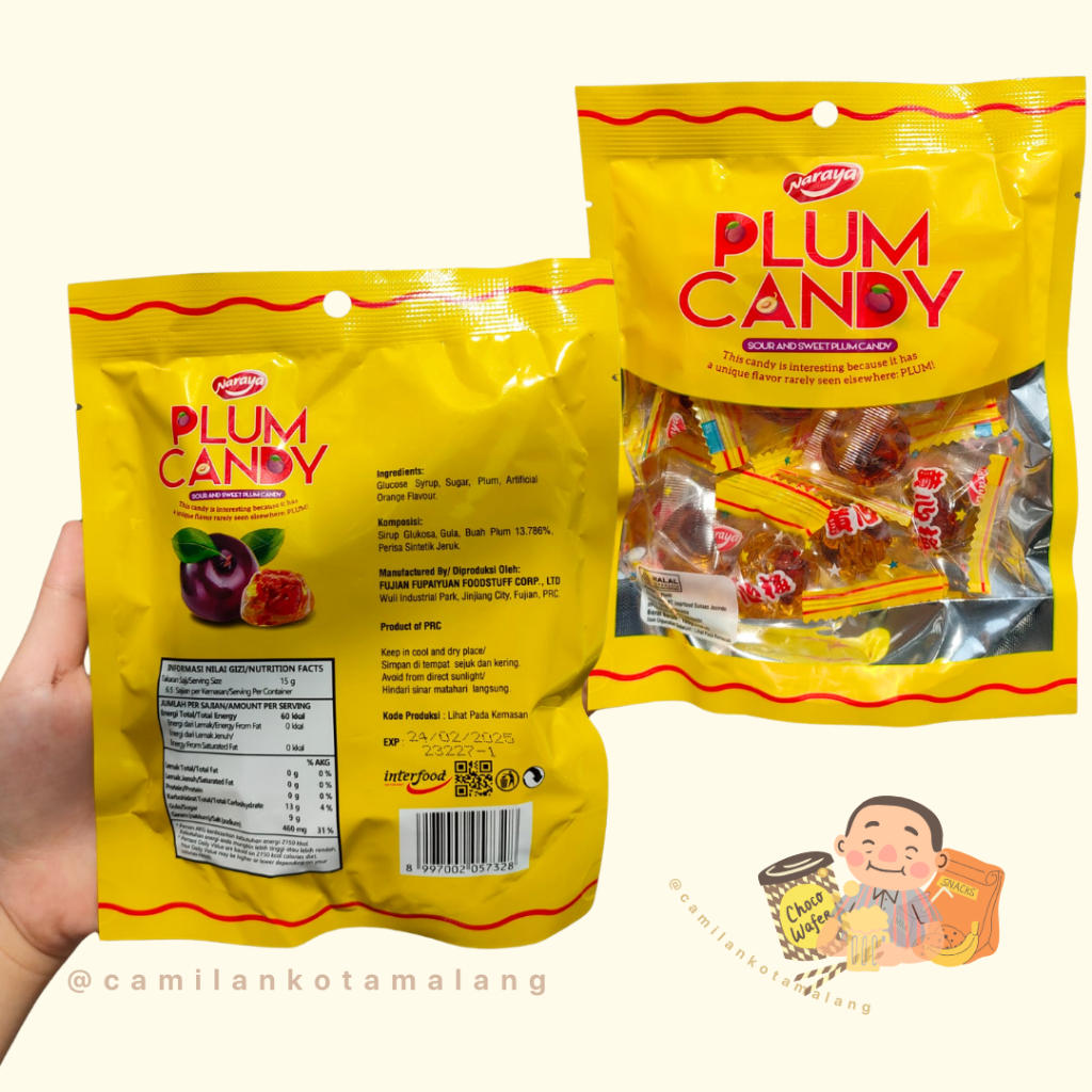 

Naraya Plum Candy - Permen KIAMBOY/ Permen PLUM / PERMEN SEMBOI Jadul