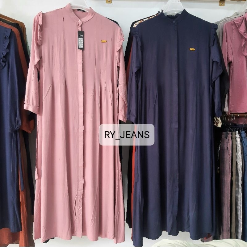 baju gamis rayon premium hijab wanita baju panjang