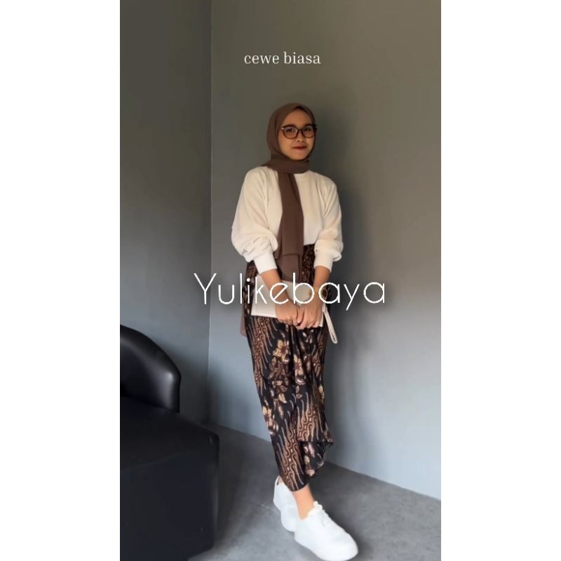 Rok lilit Batik Kain lilit Batik/Rok instant/Bawahan rok/Kain batik