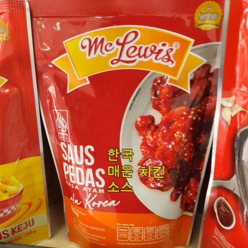 

Mc Lewis Saus Pedas Korea 250gr