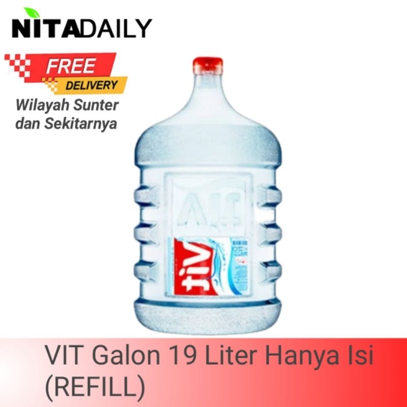 

VIT Galon 19 Liter MURAH Hanya Isi (REFILL)