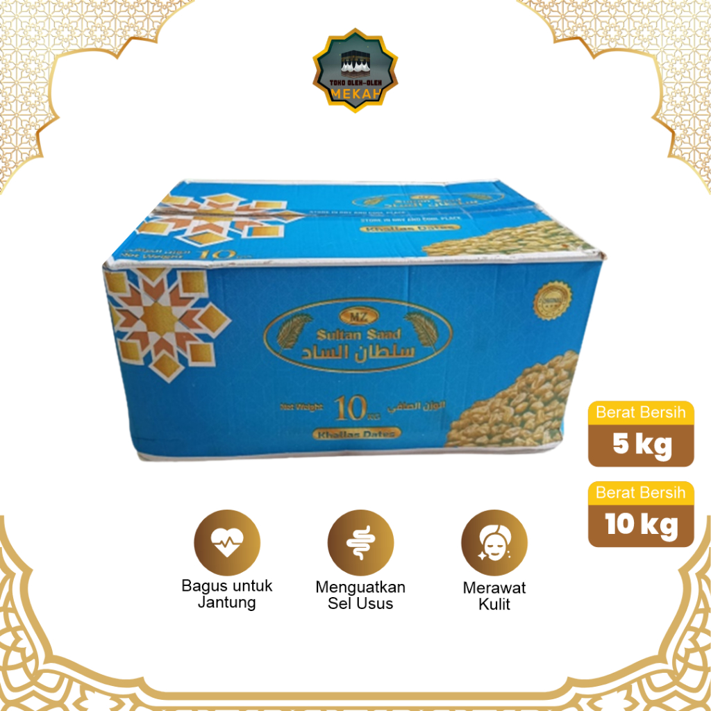 

Kurma Khalas Premium Oleh Oleh Haji Souvenir Umroh Dates Kering 5 & 10Kg