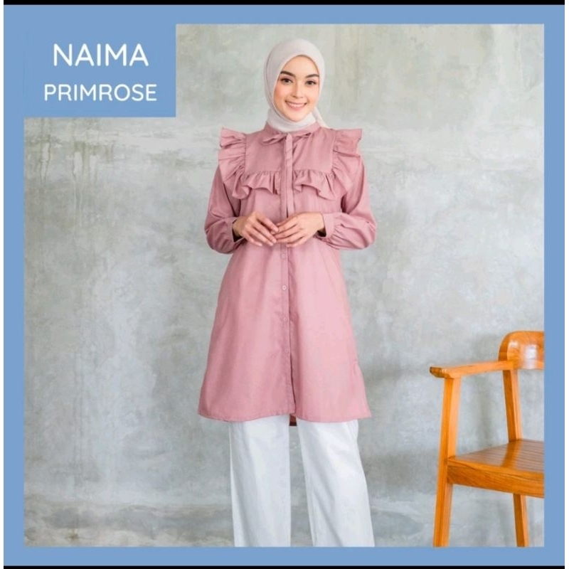 Preloved Naima Tunic warna prime rose size M kamila wardrobe