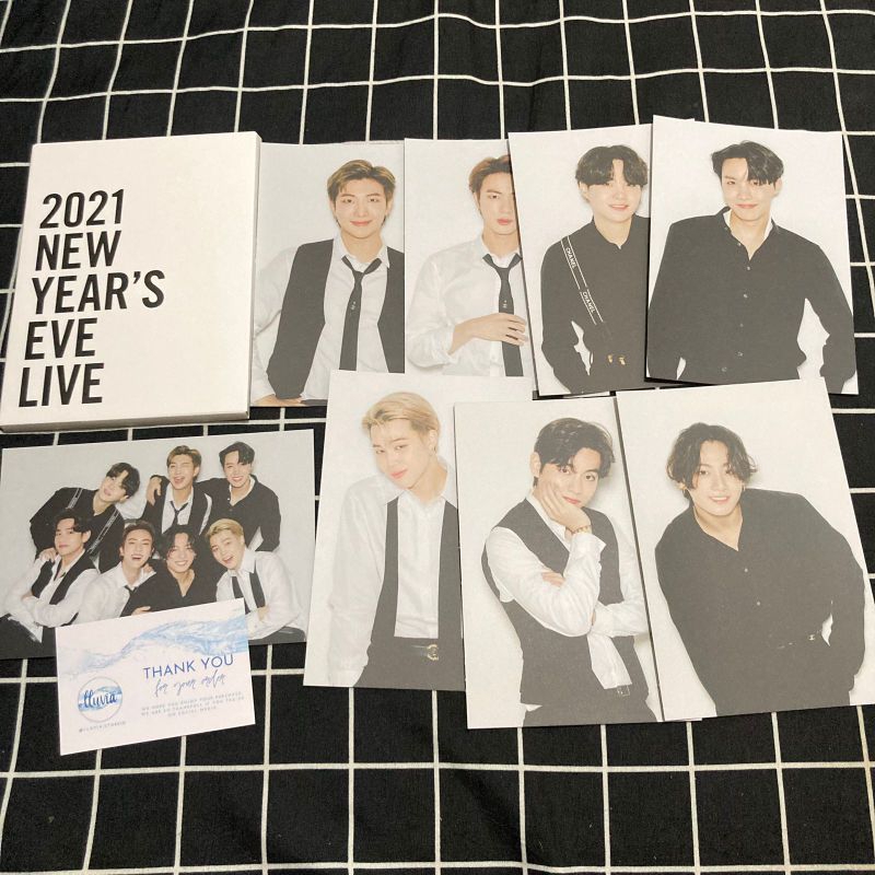 BTS Postcard SET 2021 NEW Years Eve Live