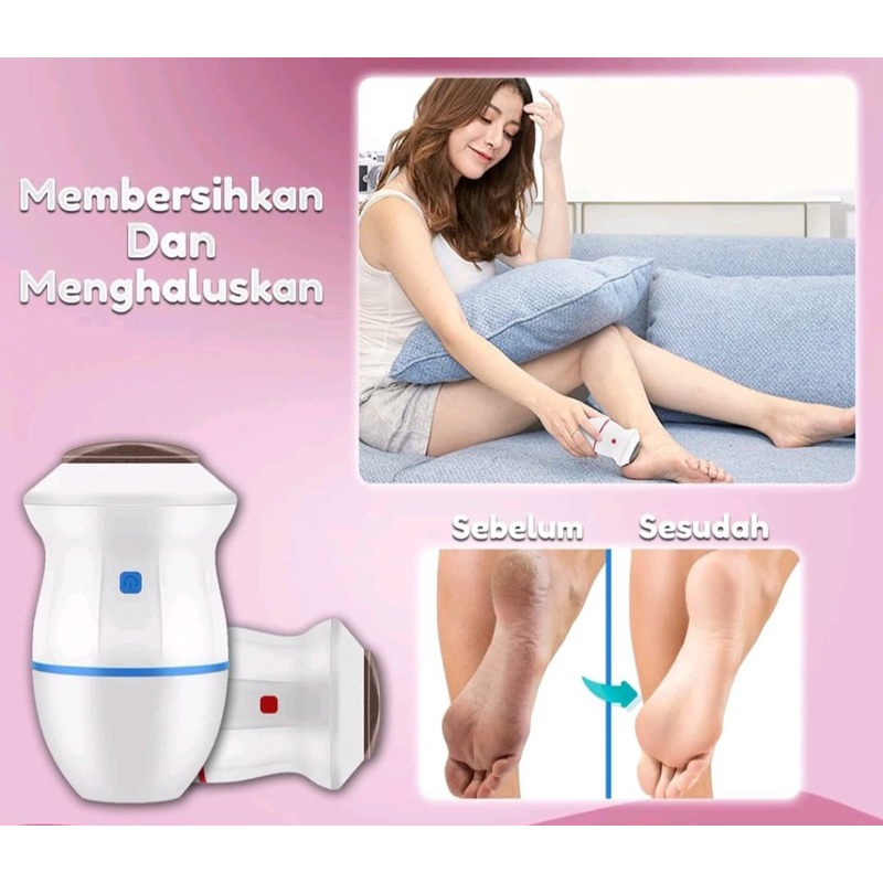 Pembersih Tumit 2000 rpm Penghilang Kapalan Penghalus Perawatan Kaki