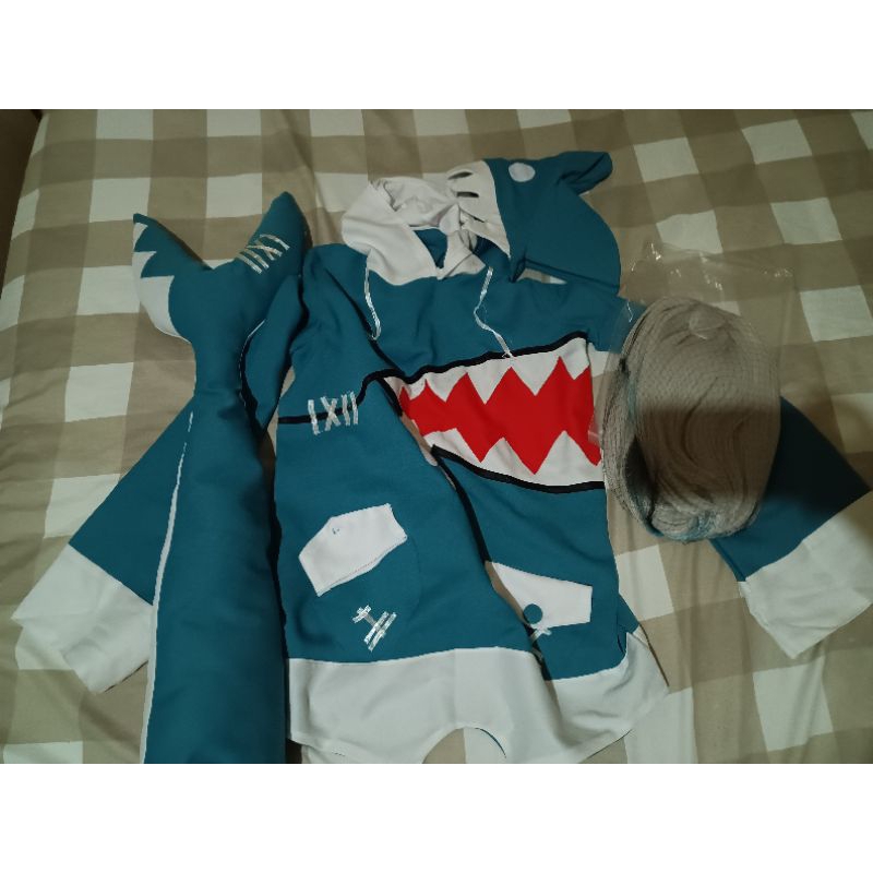 Gawr Gura Costume + Tail + Wig Manmei