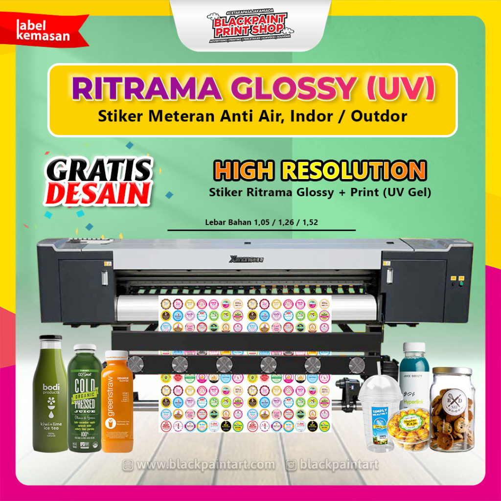 

Stiker Meteran Ritrama Glossy / Cetak Stiker Outdoor / Stiker Printing Anti Air (Print UV GEL)22