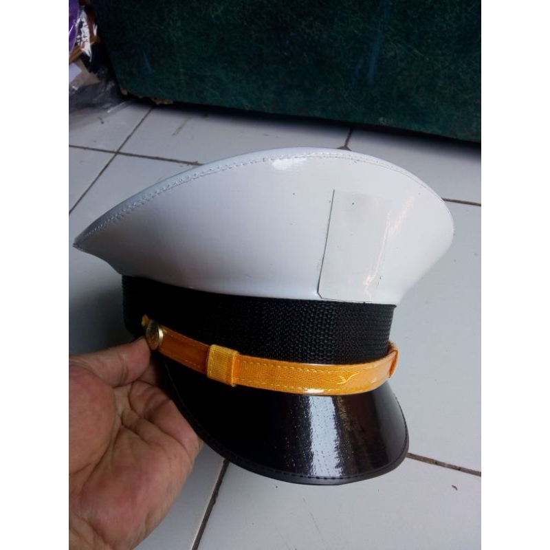 TOPI PET Pria Polos lis Kuning