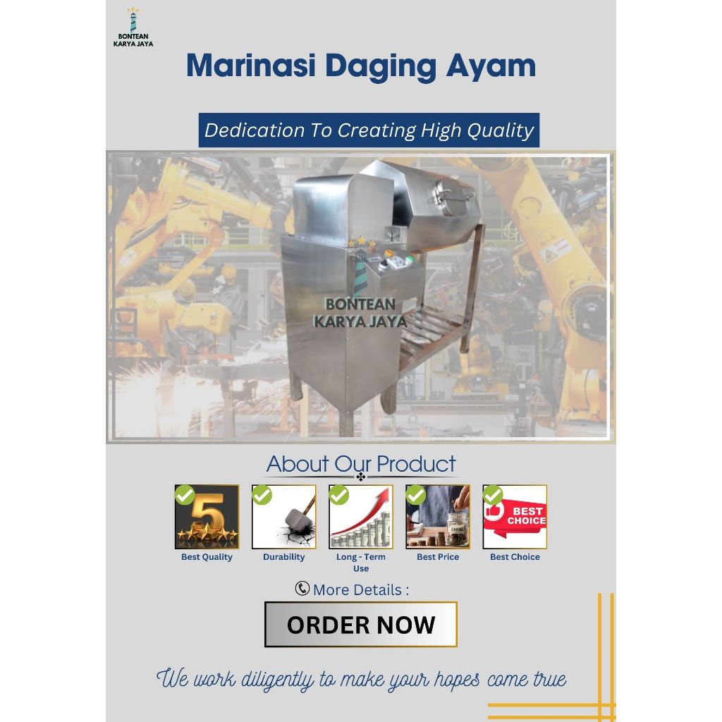 Mesin Marinasi Ayam - Marinasi Daging 10kg/Proses