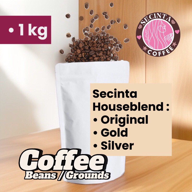 

Secinta Coffee Gold Houseblend 1 Kg (Kopi Biji & Giling)