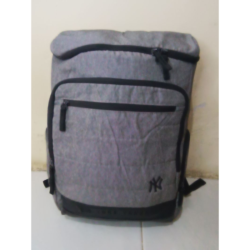 Tas Ransel Daypack Backpack MLB NY Yankees Tabung Abu 03034