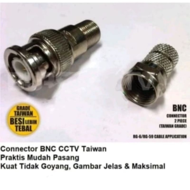 CONNECTOR BNC MALE KONEKTOR RG59 RG6 RCA