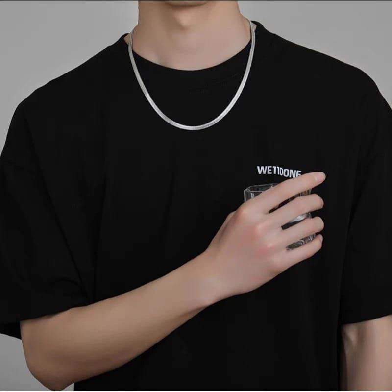 KALUNG TITANIUM PRIA WANITA MODEL PIPIH TERMURAH ANTI KARAT