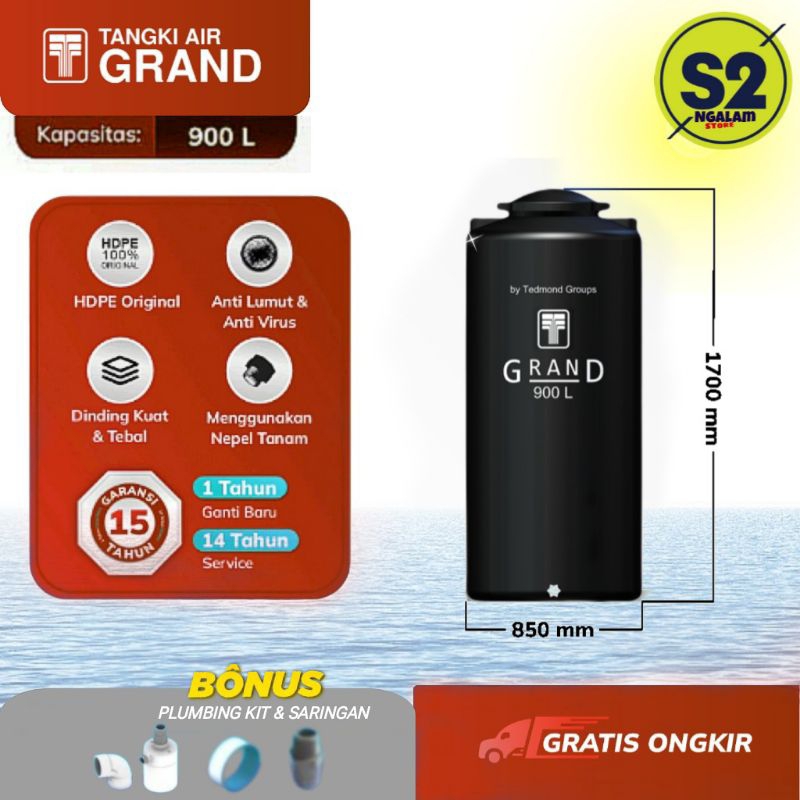 Tandon Air Toren Air Tangki Air Grand 900 Liter