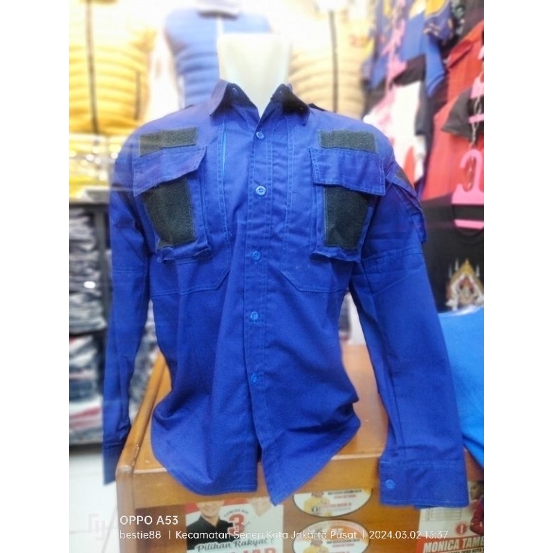 KEMEJA TAKTIKAL BIRU