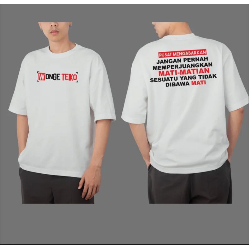 kaos kata kata wonge teko