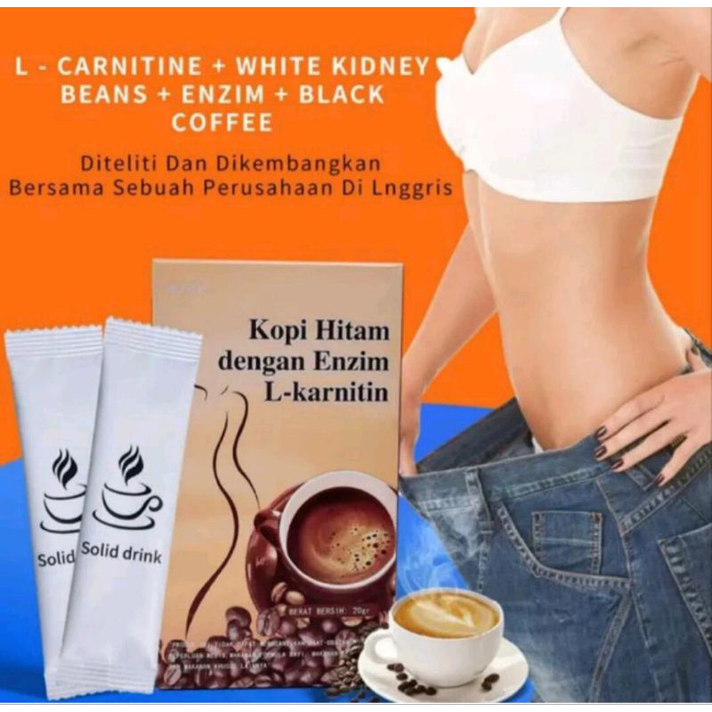 

L karnitin kopi hitam rendah lemak kopi bubuk instan seduh