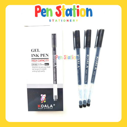 

12 pcs Koala Gel Ink Pen 0.5 mm (K-807) Black